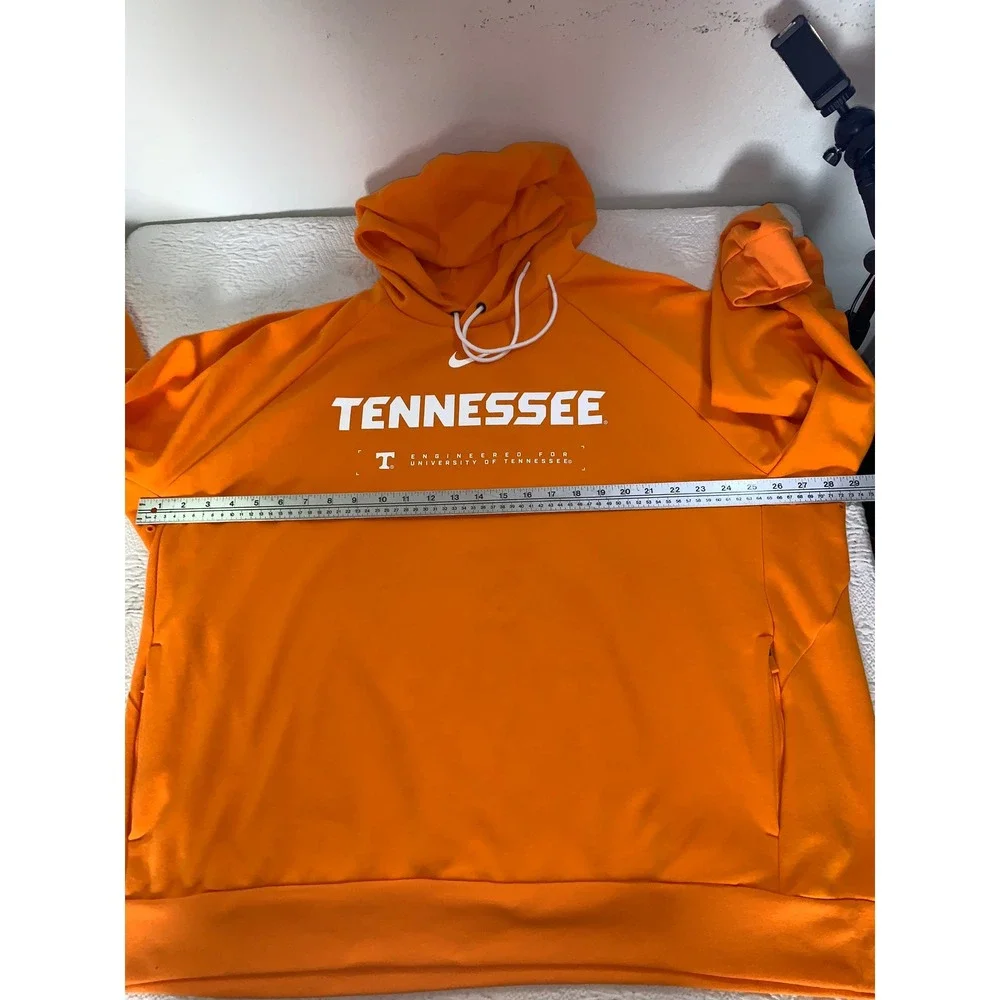 Nike Tennessee Volunteers Hoodie‎ Mens Orange Dri-FIT Center Swoosh Zip Pockets
